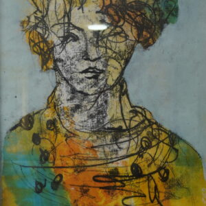 Zied Lasram - Monotype sur papier - 001