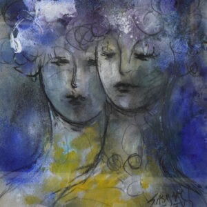 Zied Lasram - Dessin acrylique sur papier - 002