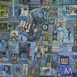 Lotfi Anoun - Collage sur toile - 001