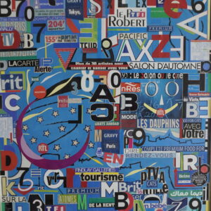 Lotfi Anoun - Collage sur toile - 002